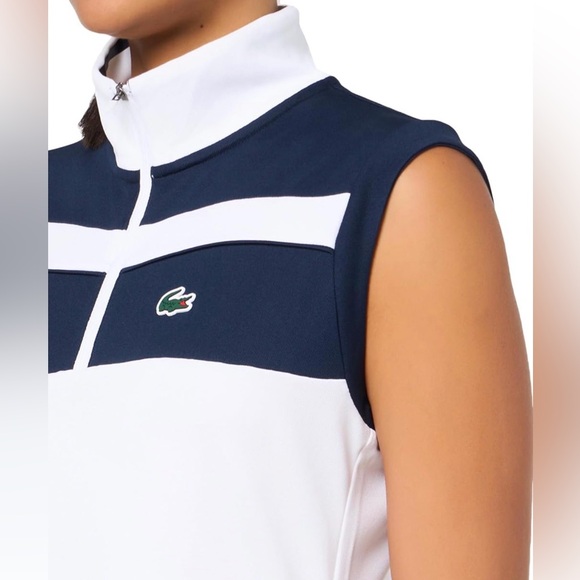 NWT 40 - 8 Lacoste Women's Two-Tone Mini Dress + shorts - Picture 4 of 7